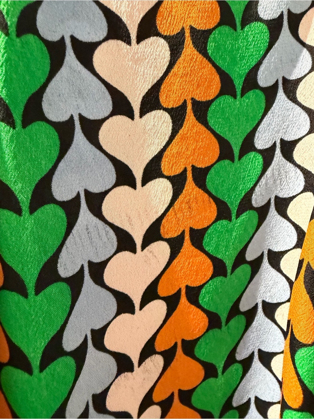 Diane von Furstenberg Washington Blouse in Heart Trail | Silk Blend Button Front - Picture 7 of 9